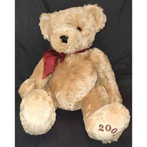 Toys R Us Animal Alley Bear Stuffed Animal Toy Beige 15" 2002